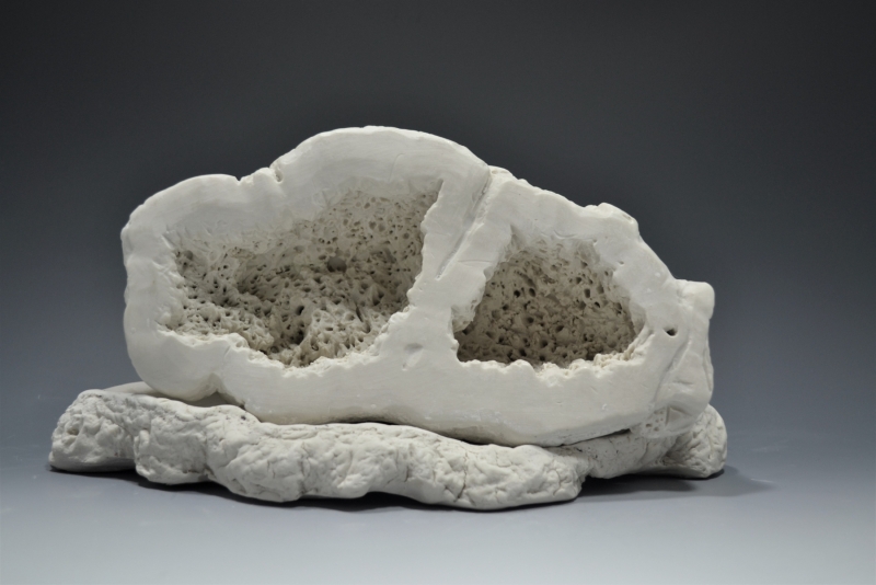 Ceramic Sculpture of Crystal Stone